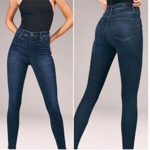 Abercrombie & Fitch Like New Simone High Rise Super Skinny Jeans Dark Wash 25/0S